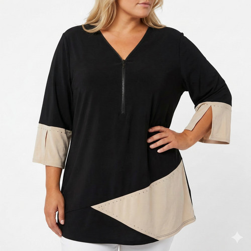 Damen bluse miamoda tunika - bluse,