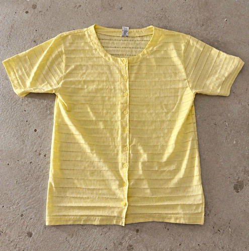 Damen bluse gelb kurzarm - gelb,