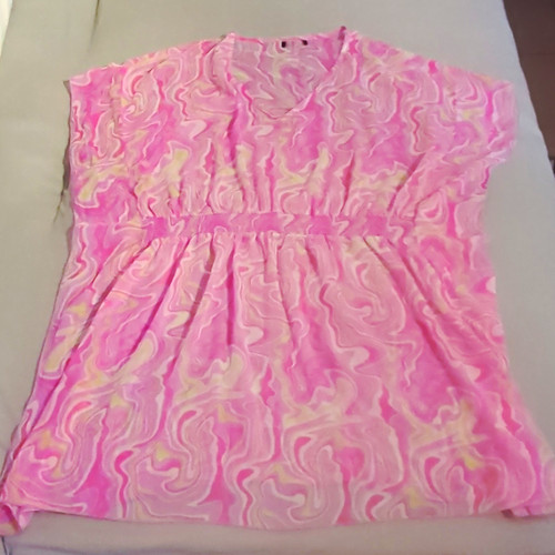 Damen tunika bluse kurzarm - bluse,