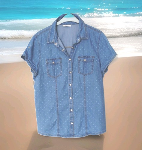 Yessica damen jeansbluse - jeansbluse, gr
