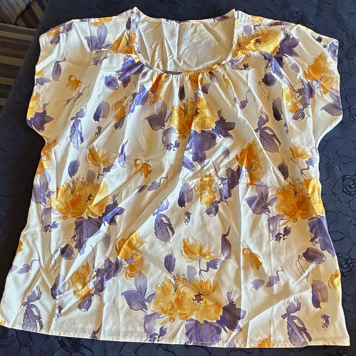 Damen bluse kurzarm - kurzarm, mehrfarbig