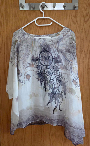 Apricot damen tunika bluse - apricot,