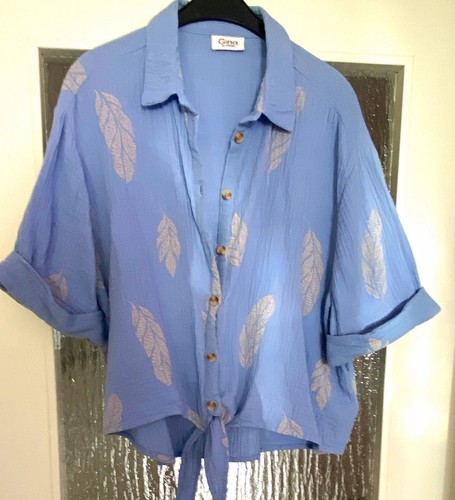 Gina damen musselin bluse - musselin,