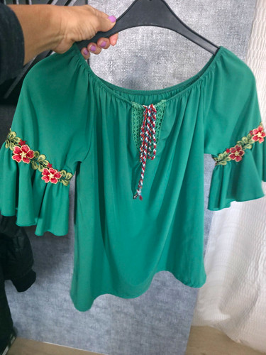 Damen bluse grün - gr., m