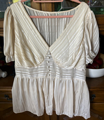 Damen bluse beige gestreift - damen,