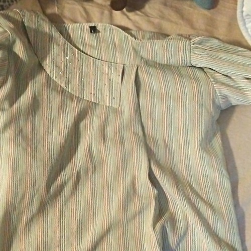 Damen bluse gestreift - bluse,