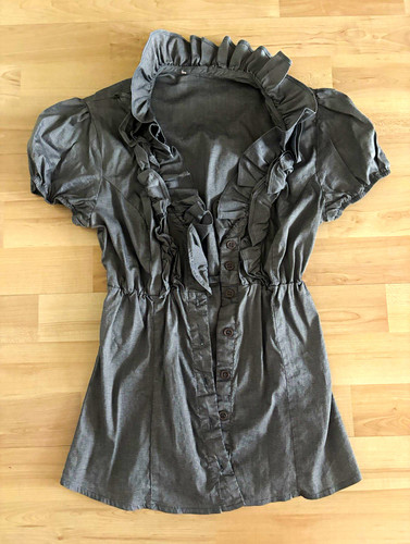 Edle damen bluse - edle, grau