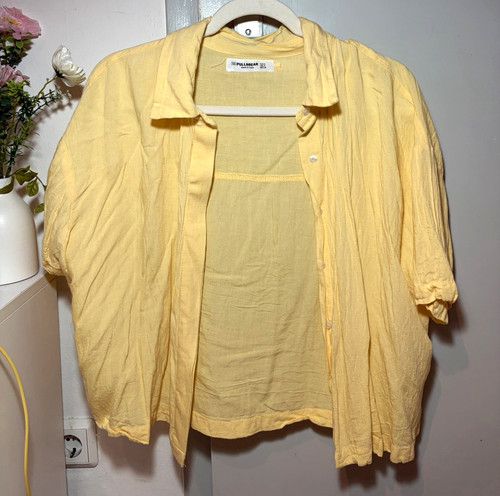 Pull bear damen bluse - bluse, gelb
