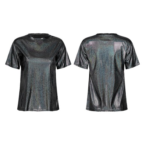 Damen glänzend bluse - glänzend,
