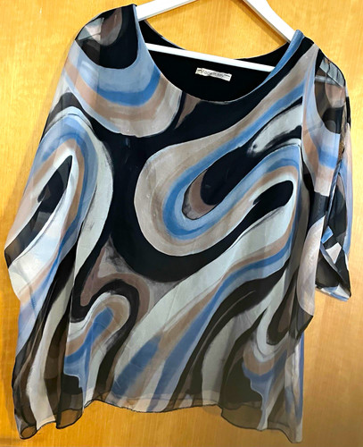 Damen chiffon bluse - chiffon,