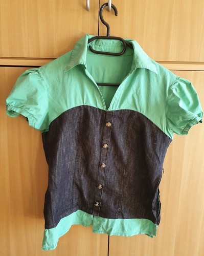 Damen bluse kurzarm - bluse,