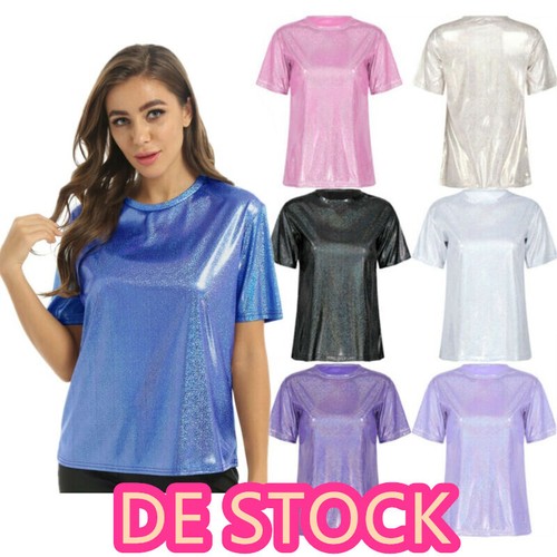 Damen kurzarm shirt - shirt, metallic