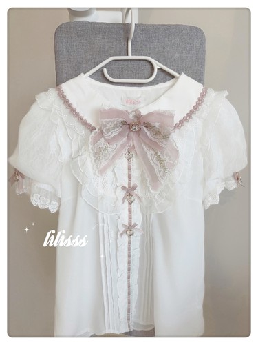 Liz lisa weiße bluse - weiße, rosa