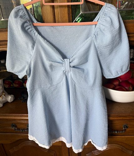 Damen bluse schulterfrei blau - bluse,
