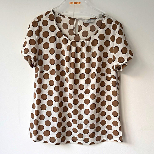 Tchibo damen bluse weiß - bluse, braun