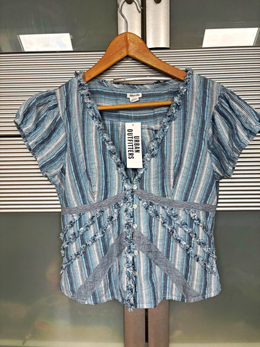 Kimchi blue damen bluse blau - kimchi,