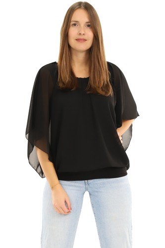 Damen bluse rundhals - bluse,