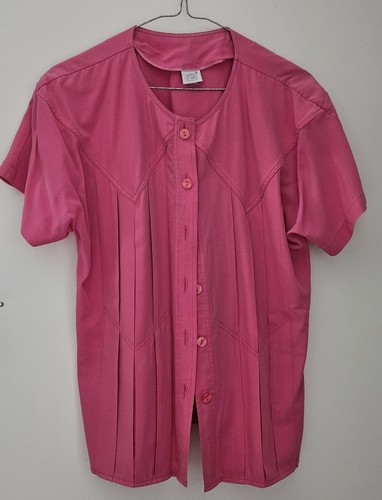 Damen bluse pink - damen, kurzarm