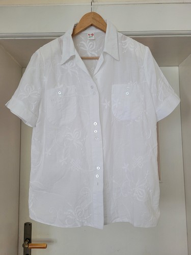 Bluse damen weiß l - bluse,