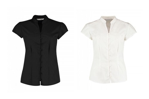 Kustom kit kurzarm bluse - kit,