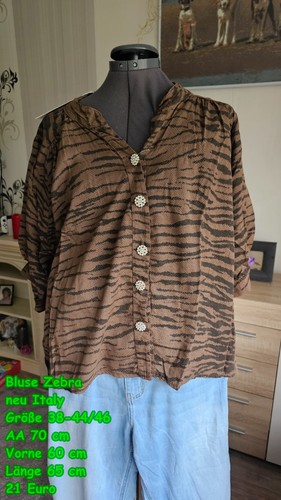 Bluse zebra italy neu gr - zebra,, neu,