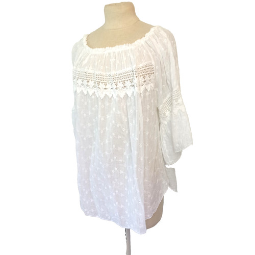 Damen bluse weiß - bluse, 💙