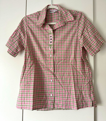 Edelweiss damen kurzarm bluse - edelweiss,