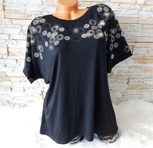Glitzer strass shirt - glitzer, damen